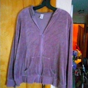 Hooded zip up light weight jacket